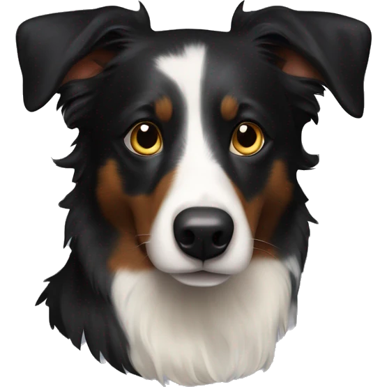 Border collie cross kelpie dog emoji