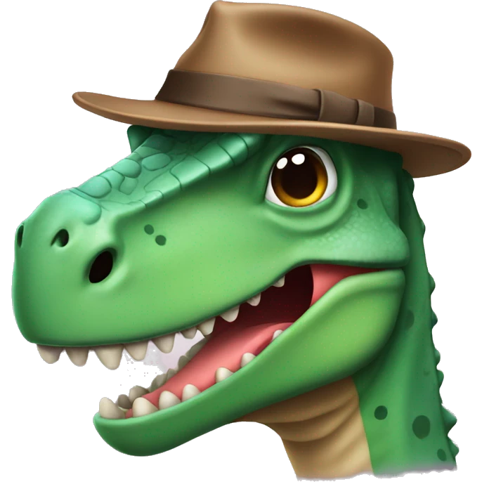Dinosaure with a hat  emoji