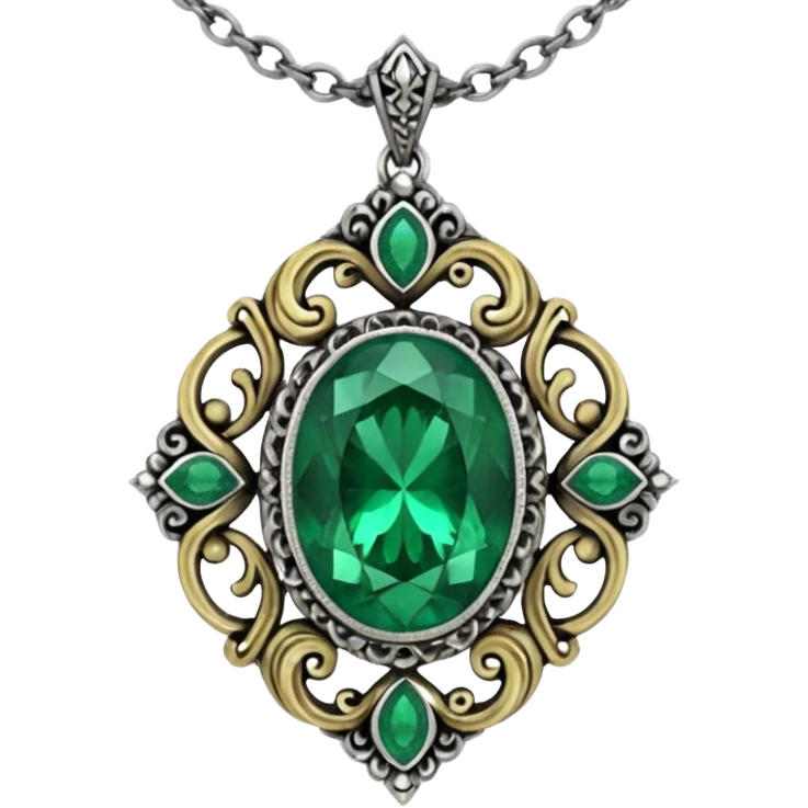 haunted cursed necklace emoji