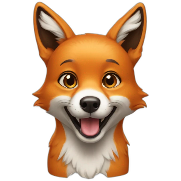 fox paulistinha dog happy emoji