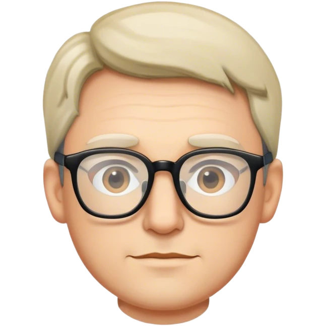 gözlüklü adam emoji