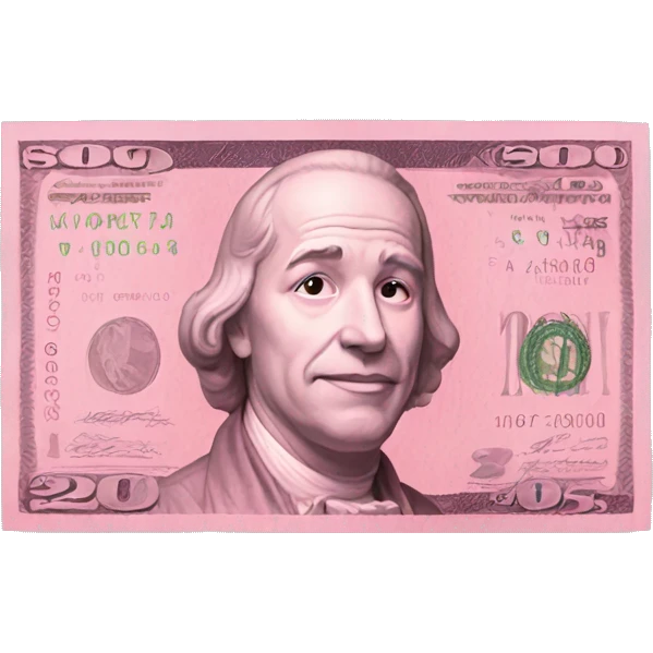 Pink money emoji