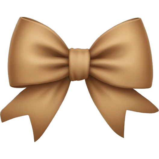 Light Brown bow  emoji