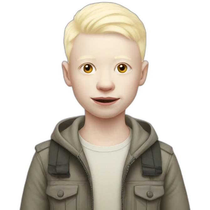 Albinos-human emoji