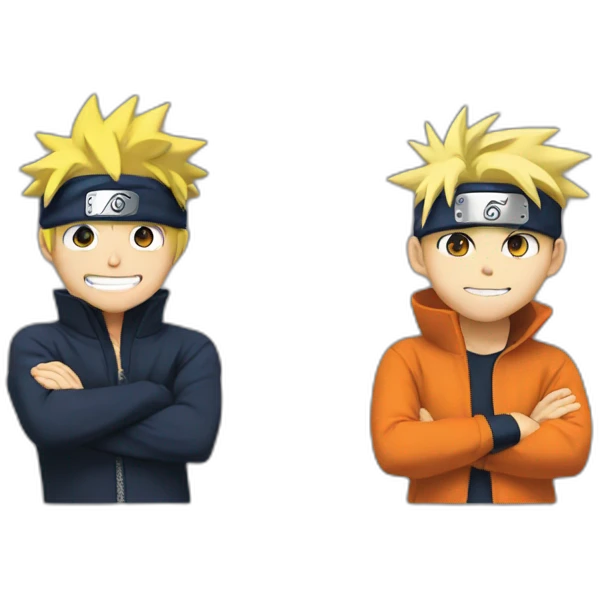 Naruto et Mickey emoji