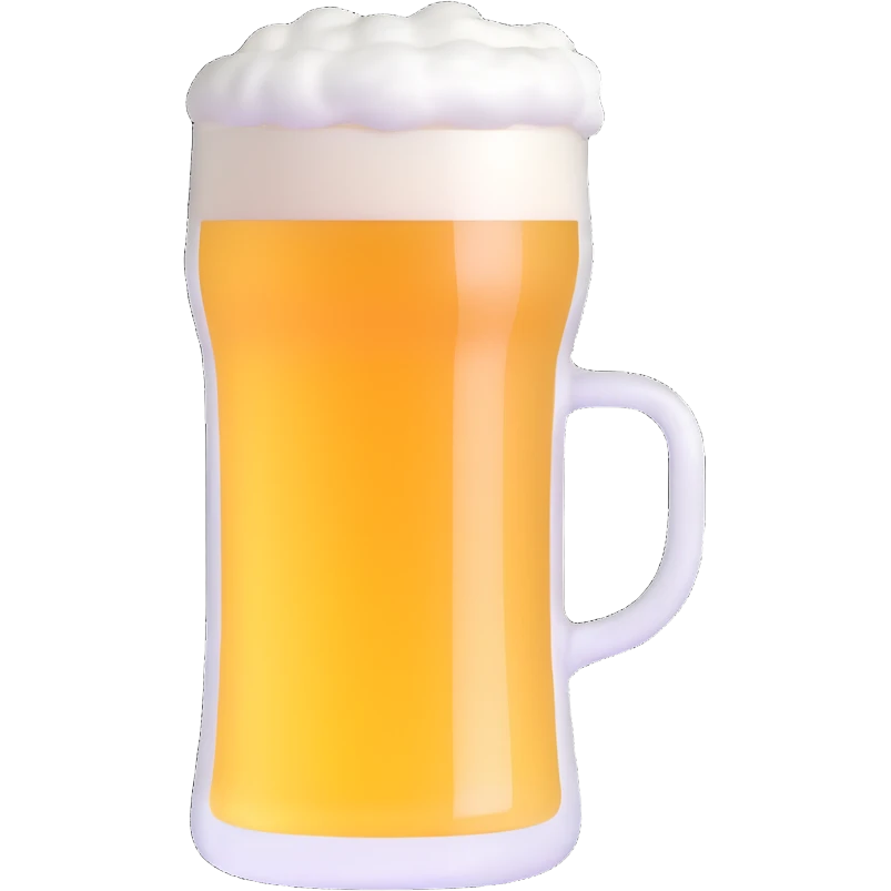 beer glass with foam emoji