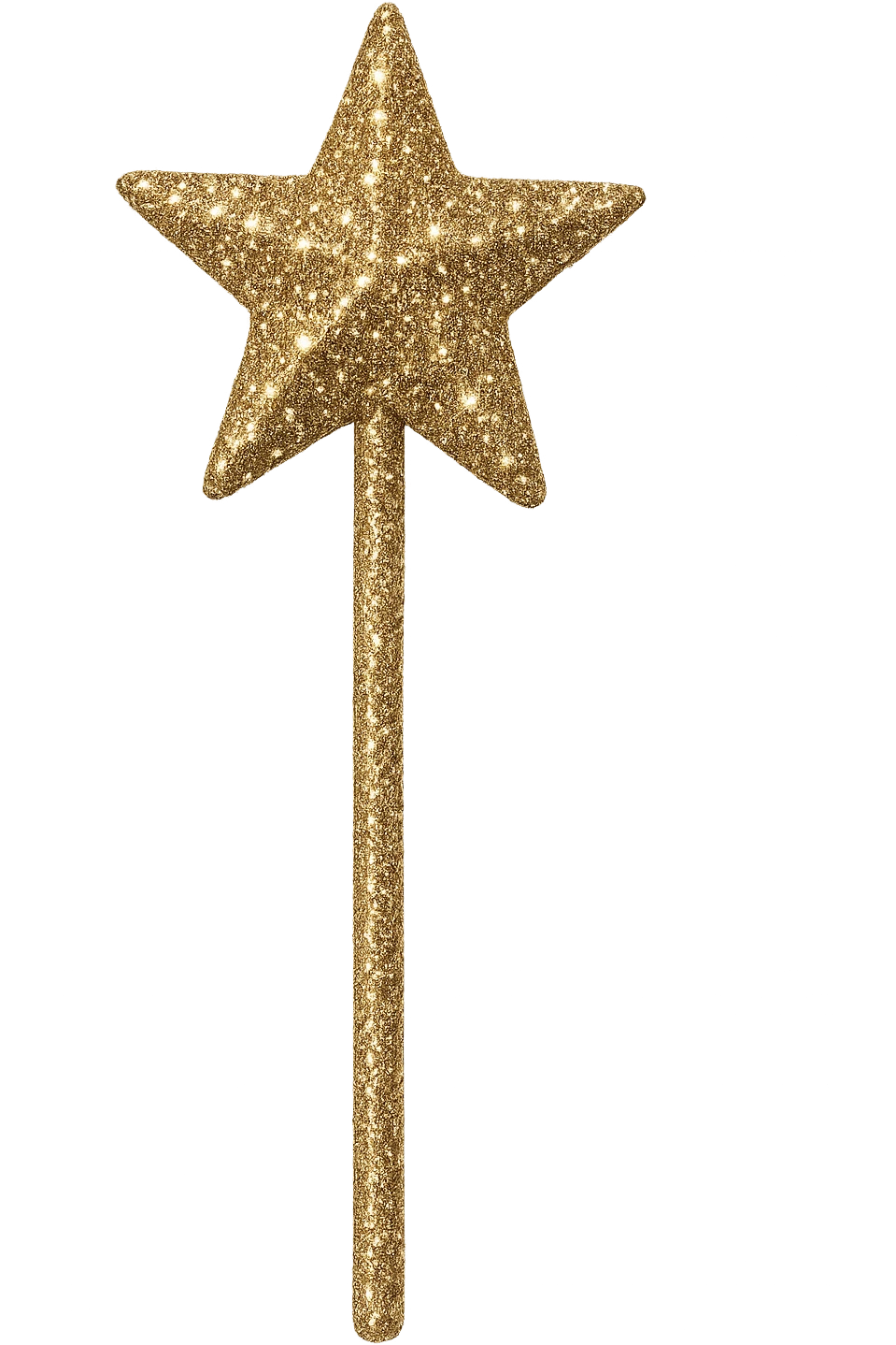 glittery star wand object, shiny, no background emoji