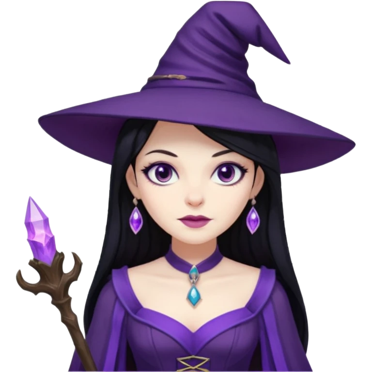 purple witch female emoji