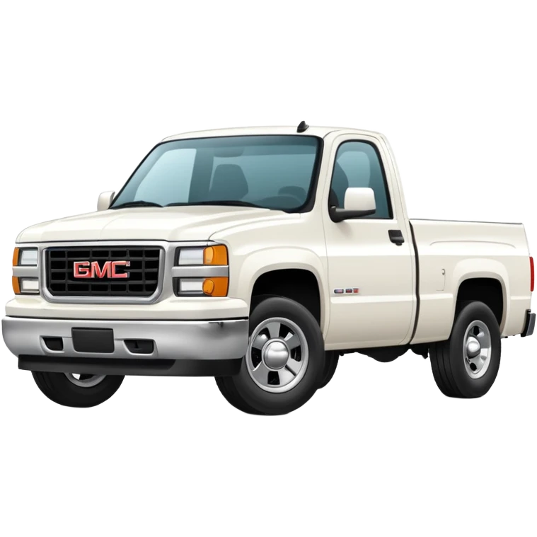 white gmc truck 4 door emoji