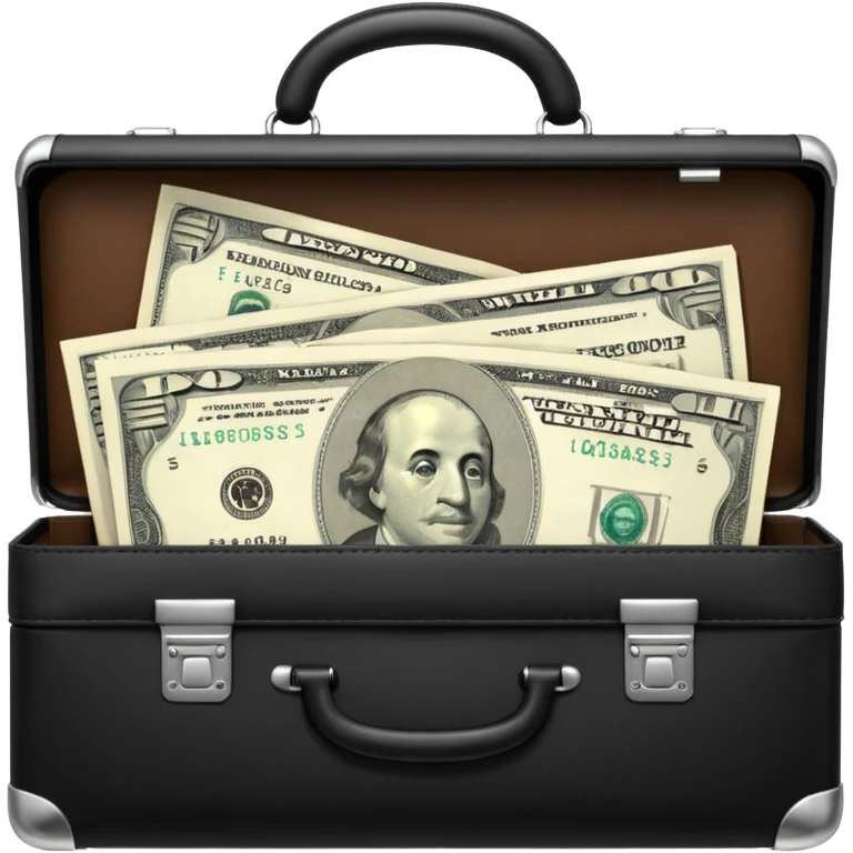 open wifi money bill filled briefcase emoji