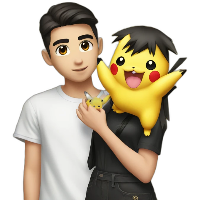 Dua lipa and pikachu emoji
