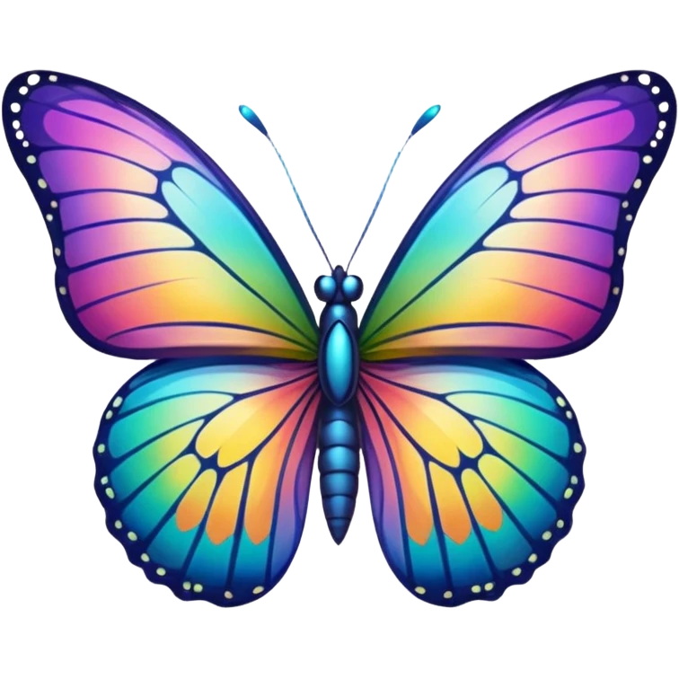 bright butterfly clear background emoji
