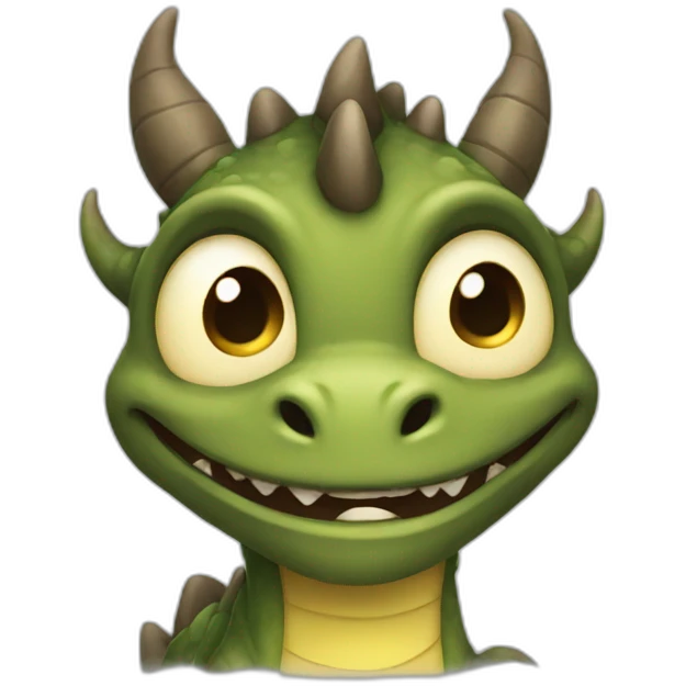 shy-dragon emoji