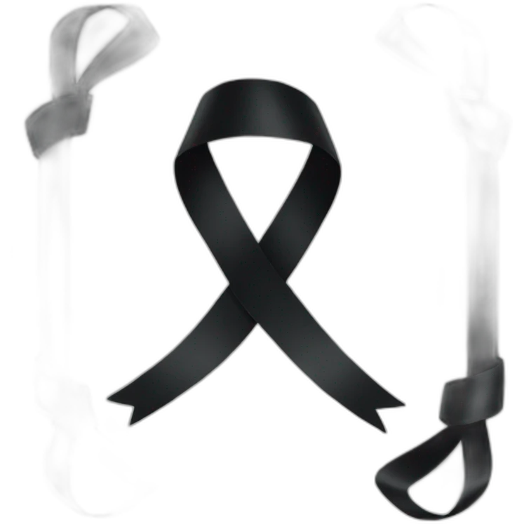 Black ribbon emoji