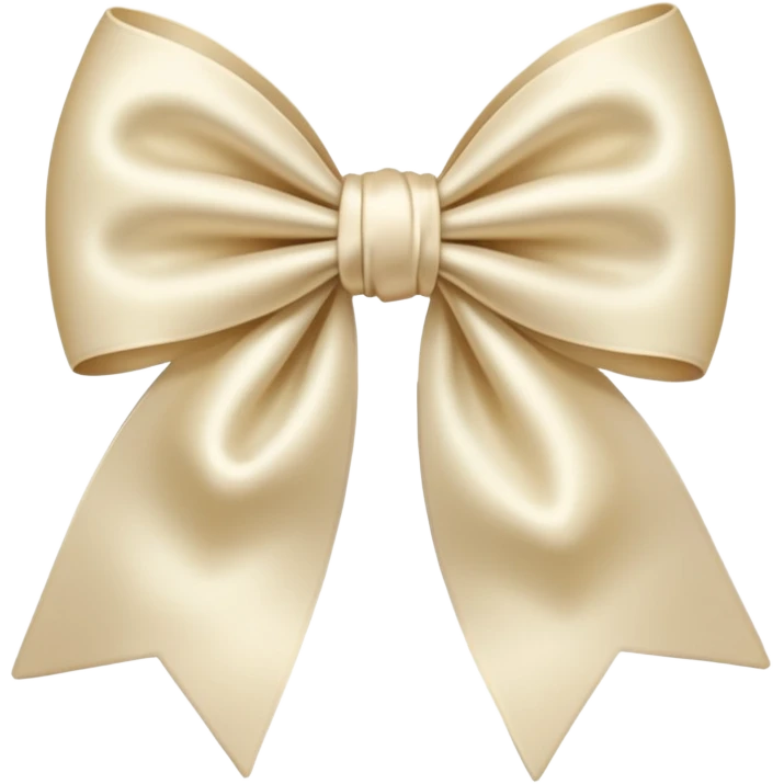 Cream bow emoji
