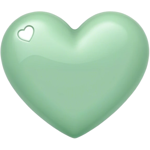 Pastel Green Heart  emoji
