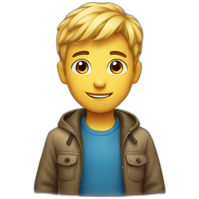 Smart boy  emoji