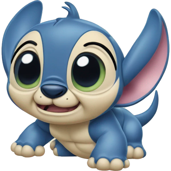 Lilo huds Stitch from cartoon Lilo & Stitch  emoji