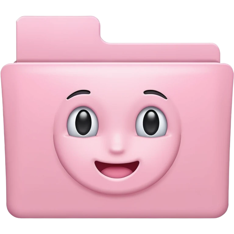 pastel pink empty folder aesthetic emoji