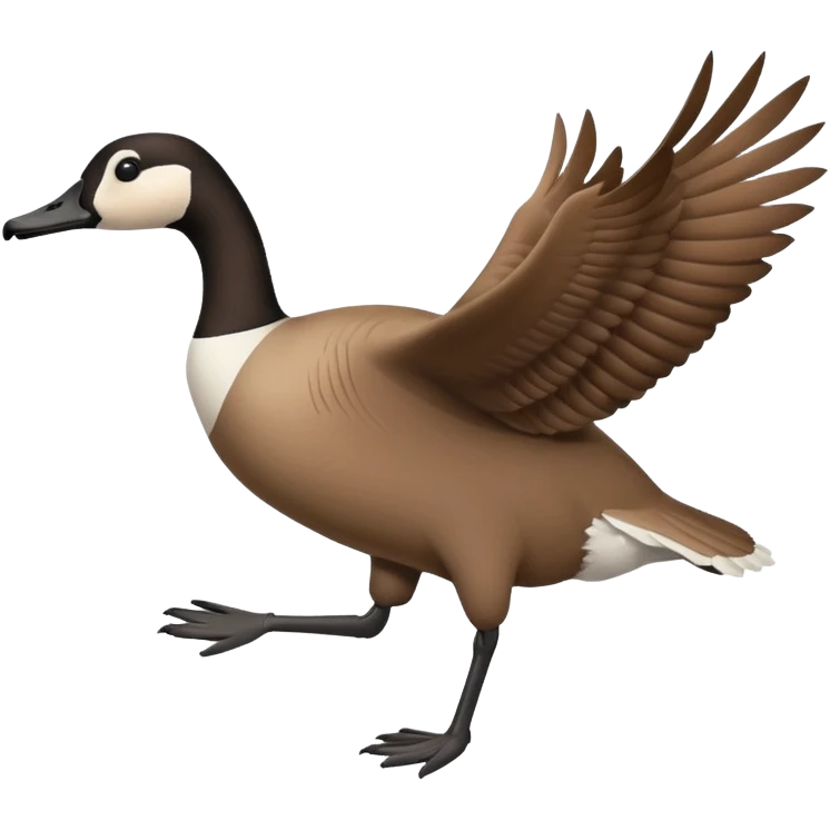 The Canada Goose Is Flying Thanksgiving Day Meal emoji