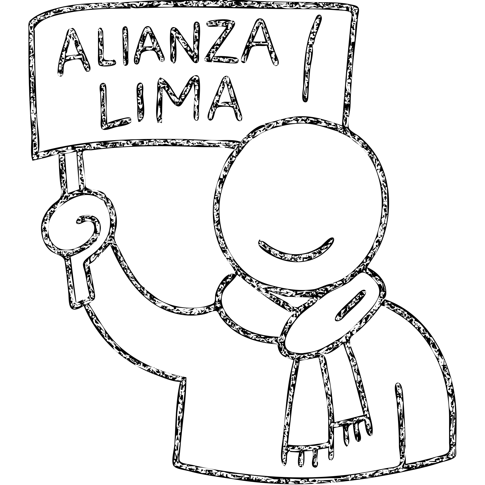 user icon for Alianza Lima fan club, with a scarf or flag emoji