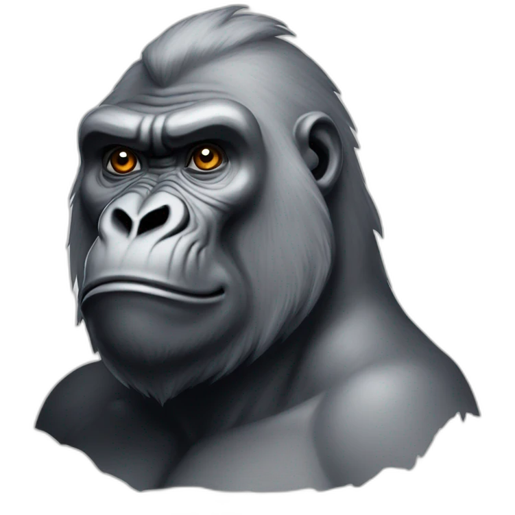 Silverback Gorilla King emoji