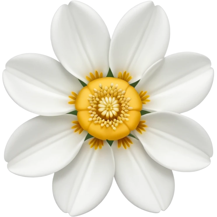 white flower
 emoji