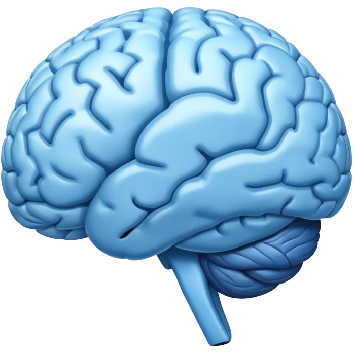 blue brain emoji