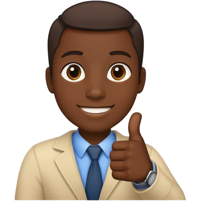 A thumbs up with predominantly dark skin tone and light skin accents emoji
