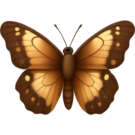 Brown butterfly emoji