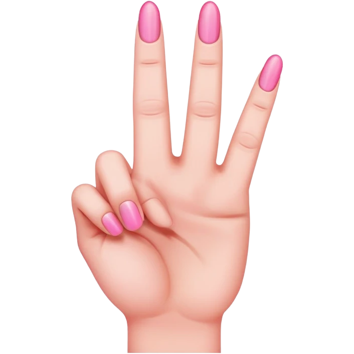 Pink Middle finger emoji
