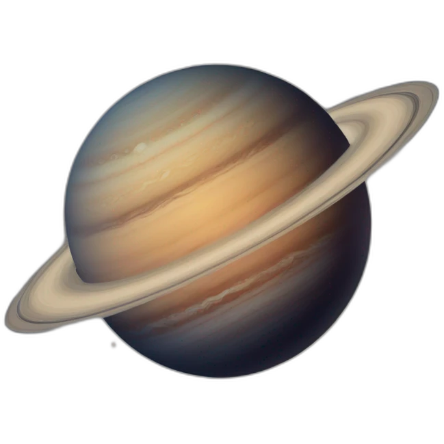 Saturnian planet emoji