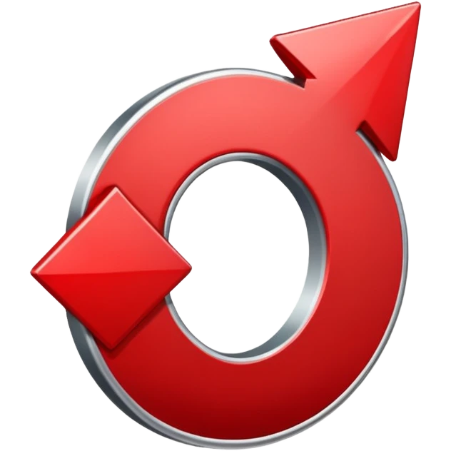 Flecha roja hacia abajo emoji