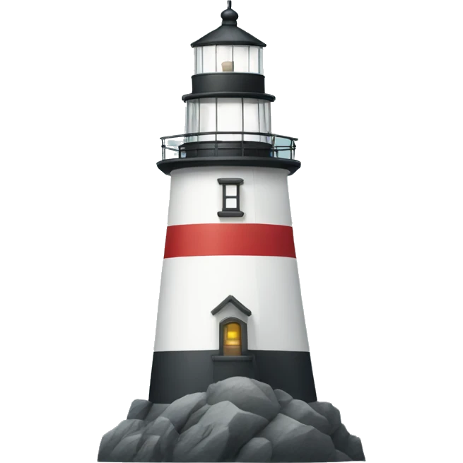 Lighthouse on the ocean emoji
