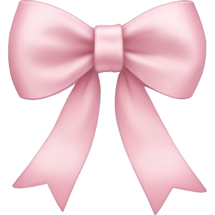 light pink ribbon bow emoji