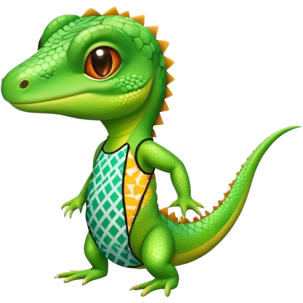 lizard in a bathing suit emoji