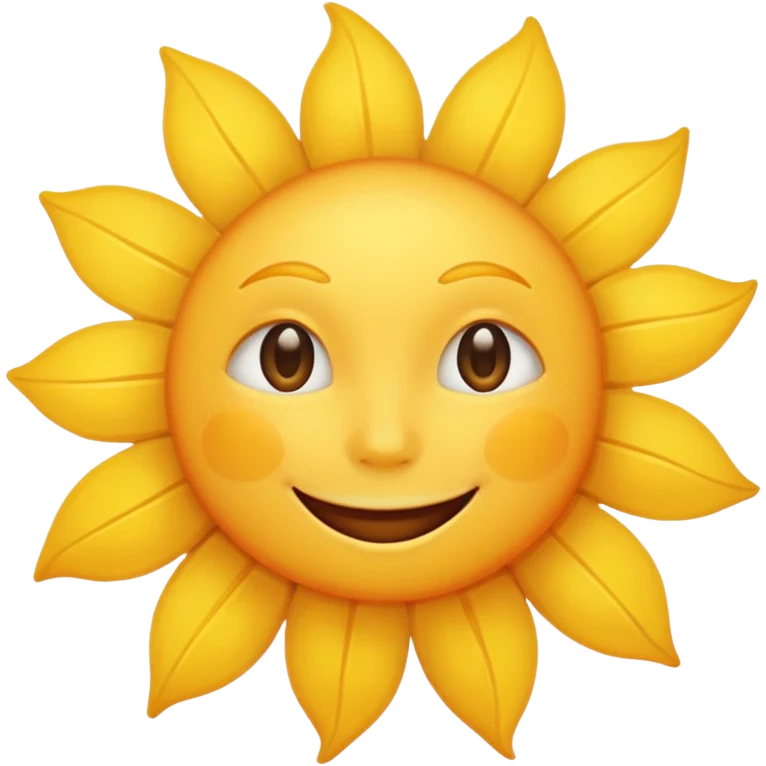 friendly sun emoji