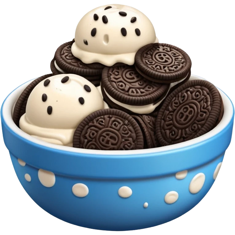 Oreo ice cream emoji
