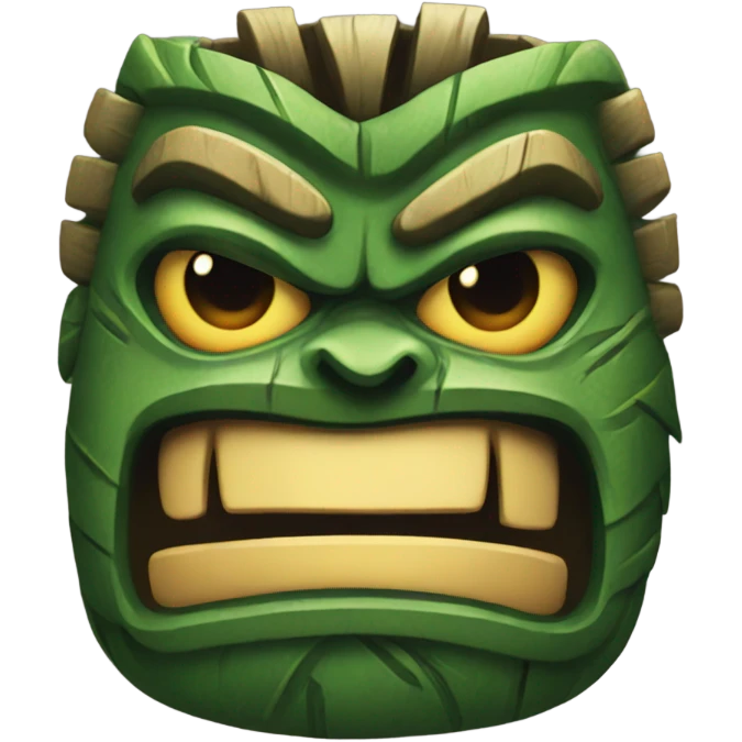 Angry tiki emoji