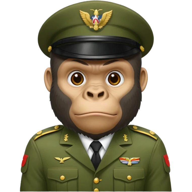 Gorilla wearing shoots emoji