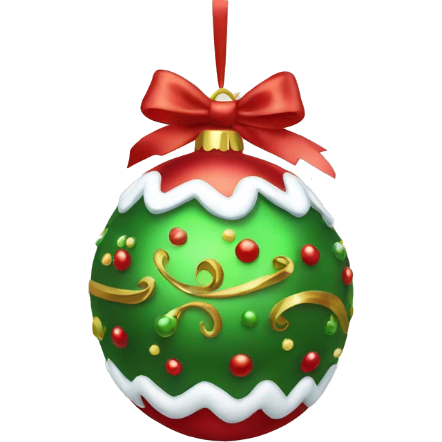 Christmas fancy ornament emoji