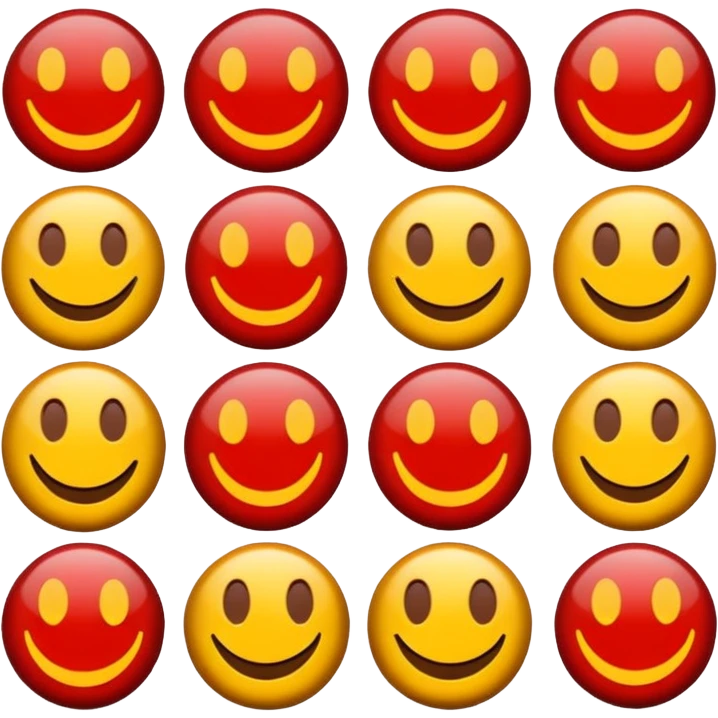 Galatasaray themed emoji with red and yellow colors, football and GS letters emoji