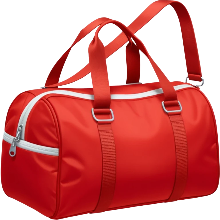 sac de sport rouge sans motif emoji