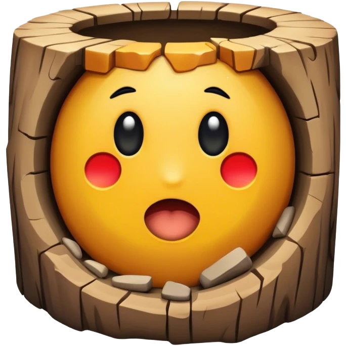 A stick in a hole emoji