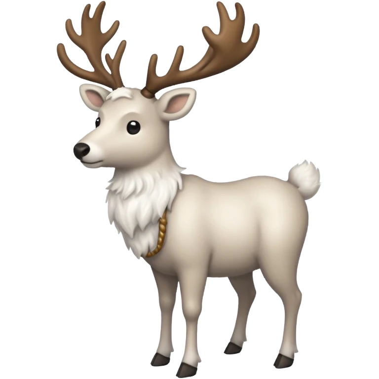 white reindeer emoji