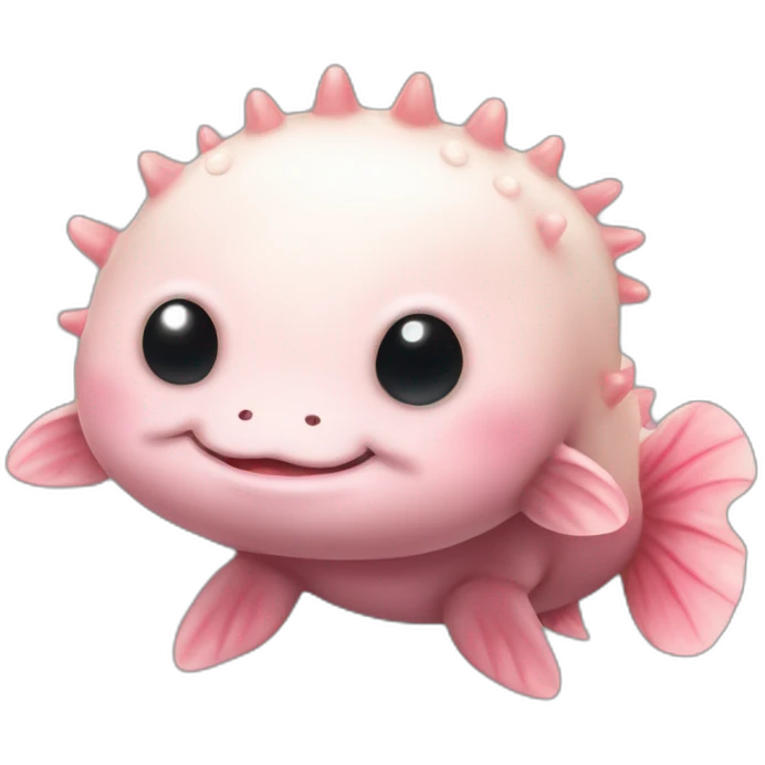 Cute little Chubby Axolotl  emoji