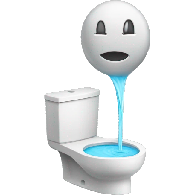 Fountain in the toilet emoji