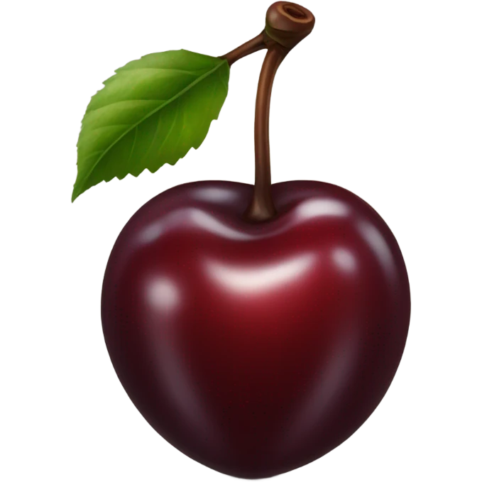 dark red cherry emoji