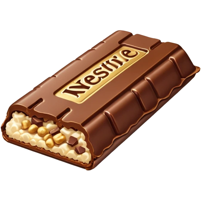Nestle crunch bar bitten emoji
