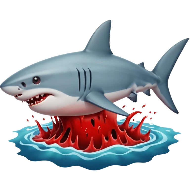 Shark bait week blood sea ocean shark emoji